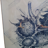 Painting under acrylic glass on bristol sheet signed bergen 1933