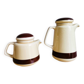 Portuguese ceramic teapot and coffee pot by Sado International, 1960s, Set of 2