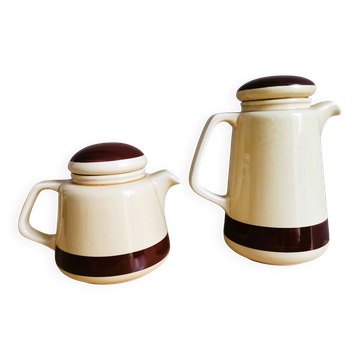 Portuguese ceramic teapot and coffee pot by Sado International, 1960s, Set of 2