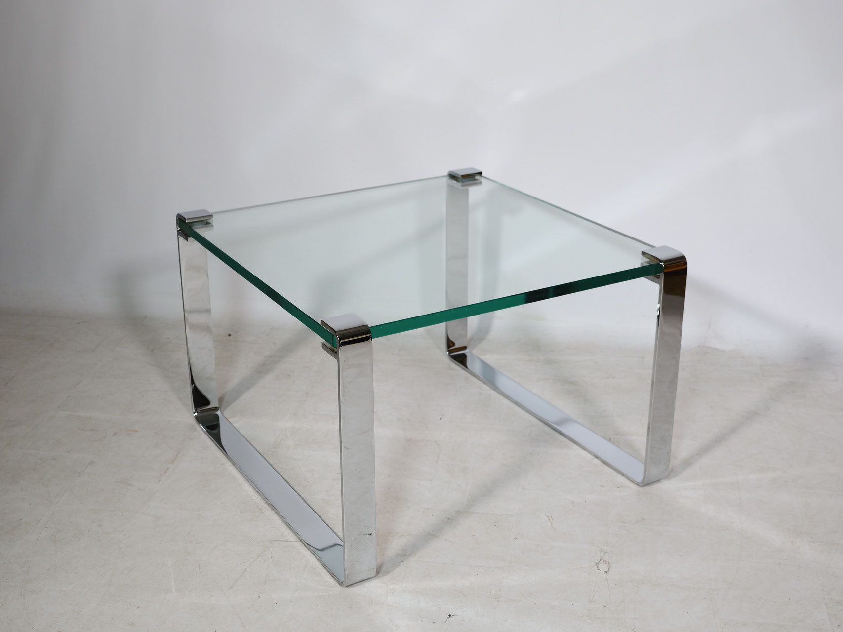 Glass and Chrome Coffee Table Model 1022 Classic by Draenert, 1990s
