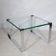 Glass and Chrome Coffee Table Model 1022 Classic by Draenert, 1990s