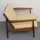 Fauteuil des années 1960 jaune