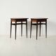 Pair of Scandinavian Mahogany Nightstands, 1950s