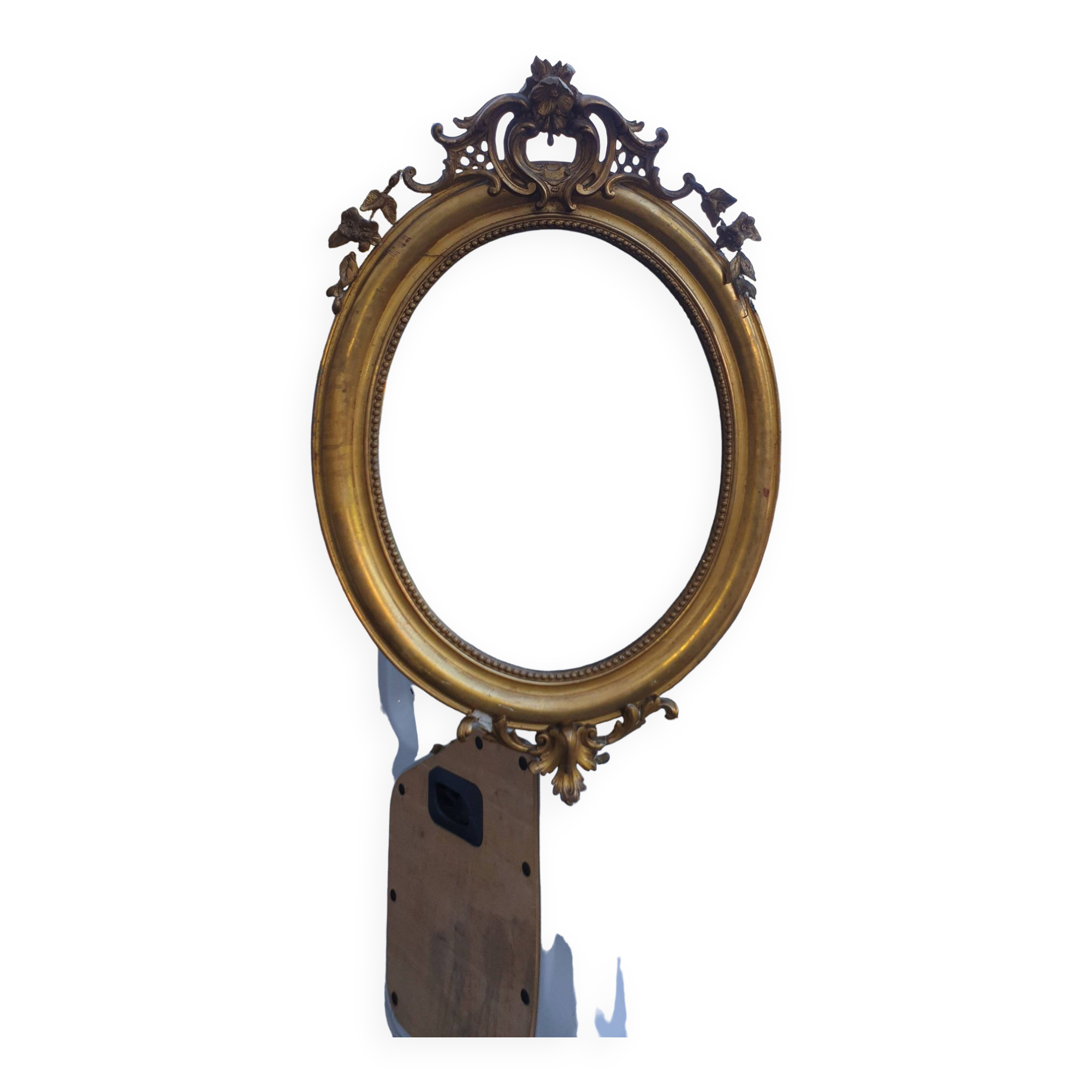 Oval mirror Louis xv period 19th century
