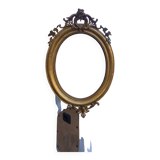 Oval mirror Louis xv period 19th century