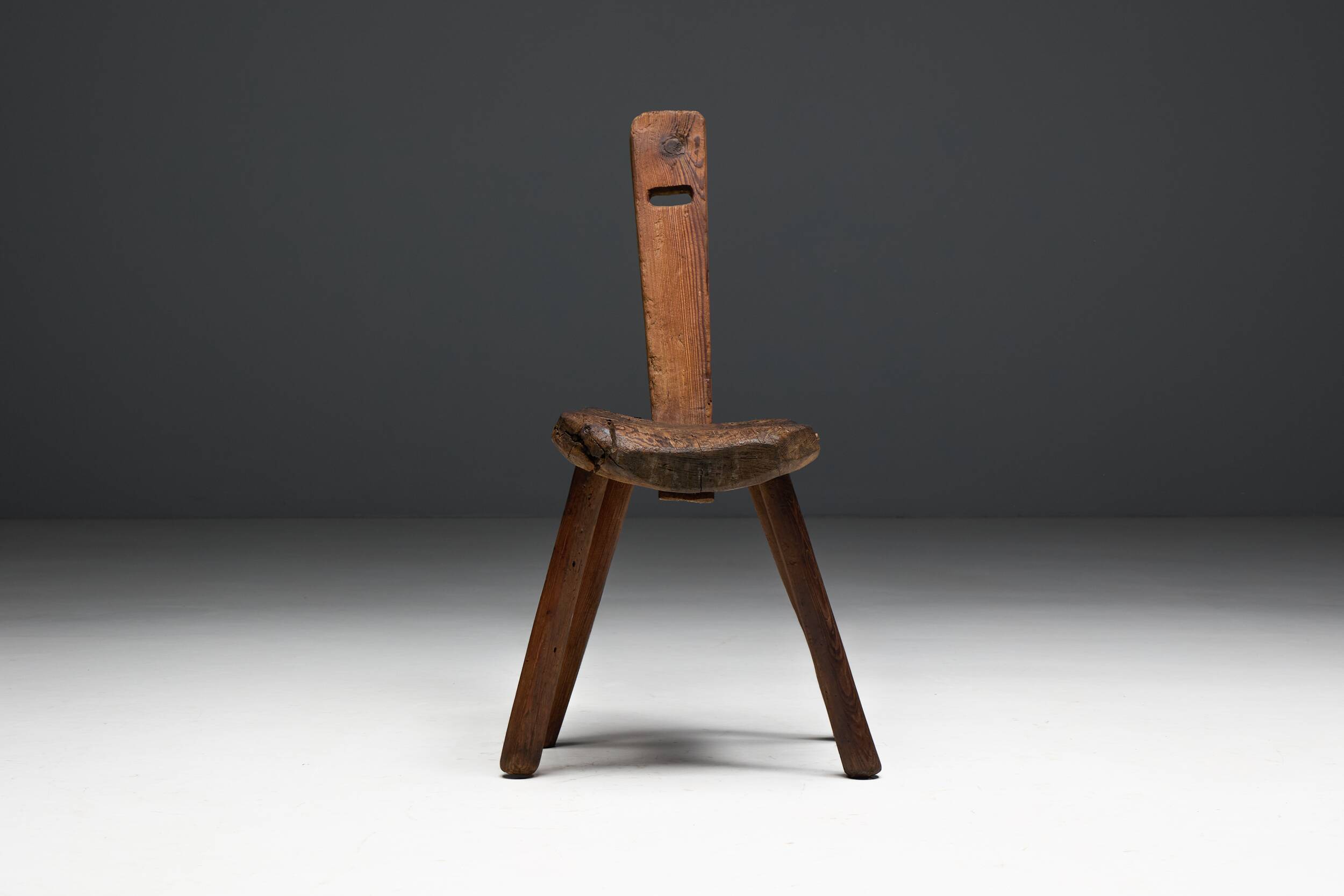 Alpine Folk Art Chair, France, 19th Century