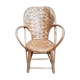 Braided chair in chestnut tree 50s