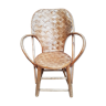 Braided chair in chestnut tree 50s