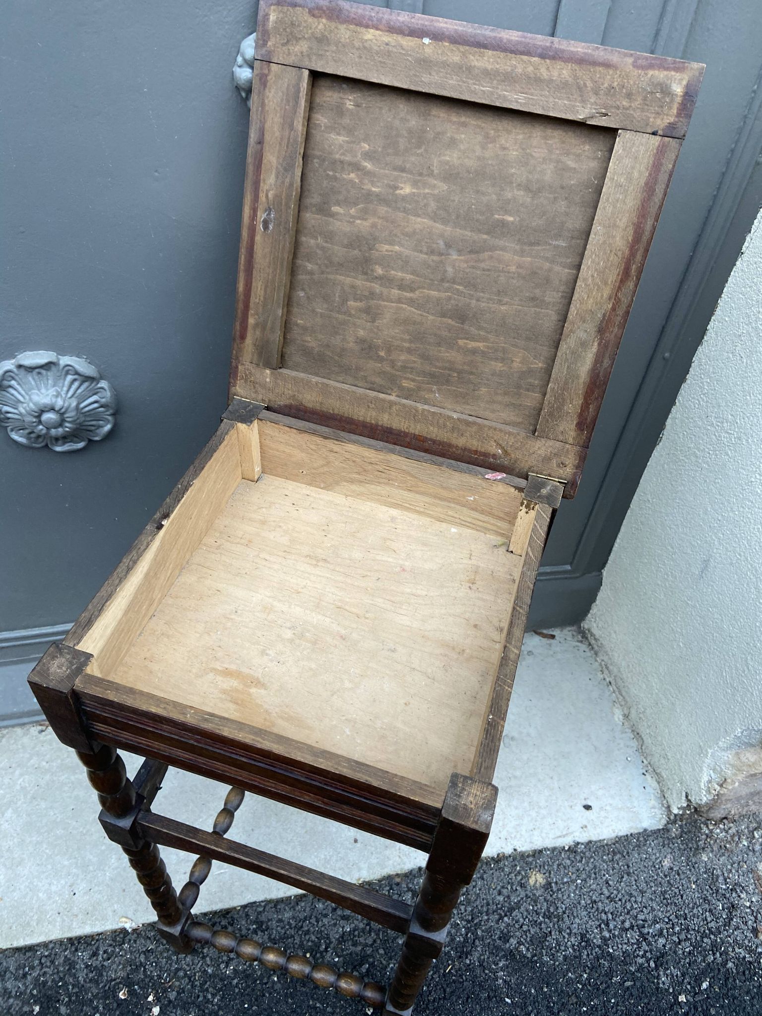 Travailleuse vintage boîte à couture sewing box 1950