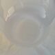 White glass vase