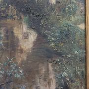 Eugénie Moujon-Gauvin (1850–1910) – Landscape with Stream - 19th century