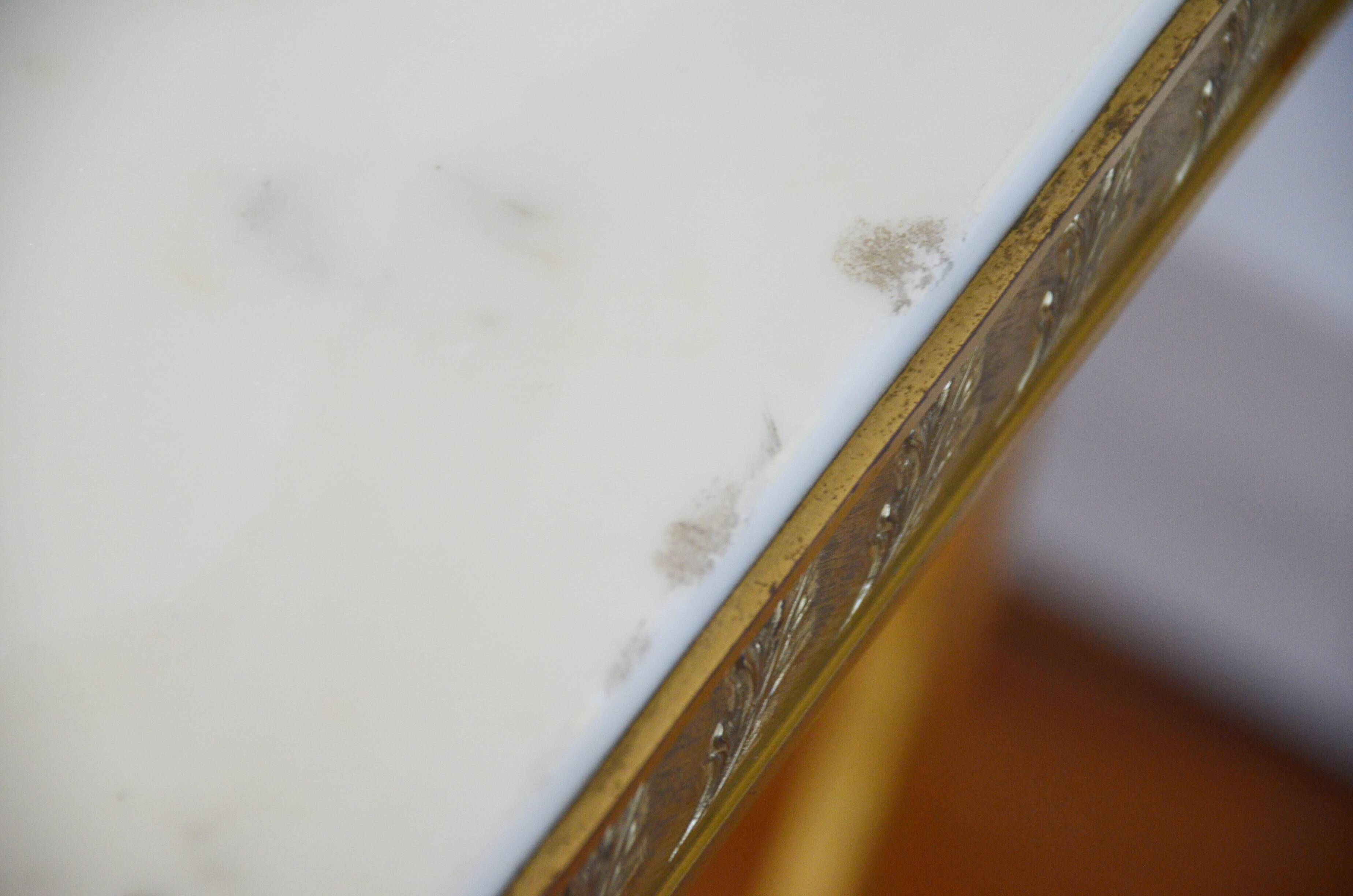 White marble coffee table vintage 60s