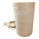 Antique vintage polished stone cylinder lamp