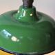 Abat jour emaillé lampe industrielle vert bouteille