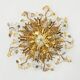 Gold-Plated Metal & Murano Crystal Flowers Flush Mount from Banci Firenze