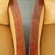 Set of two beautiful yellow cowhide Art Deco design armchairs
