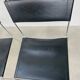 4 chaises Spaghetti de Giandomenico Belotti cuir noir pour Alias
