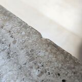 Travertine coffee table - 70s - brutalist and minimalist - Italy