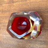 Vintage Italian Sommerso glass candlestick or ashtray