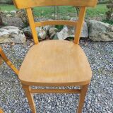 3 bistro chairs, light colour