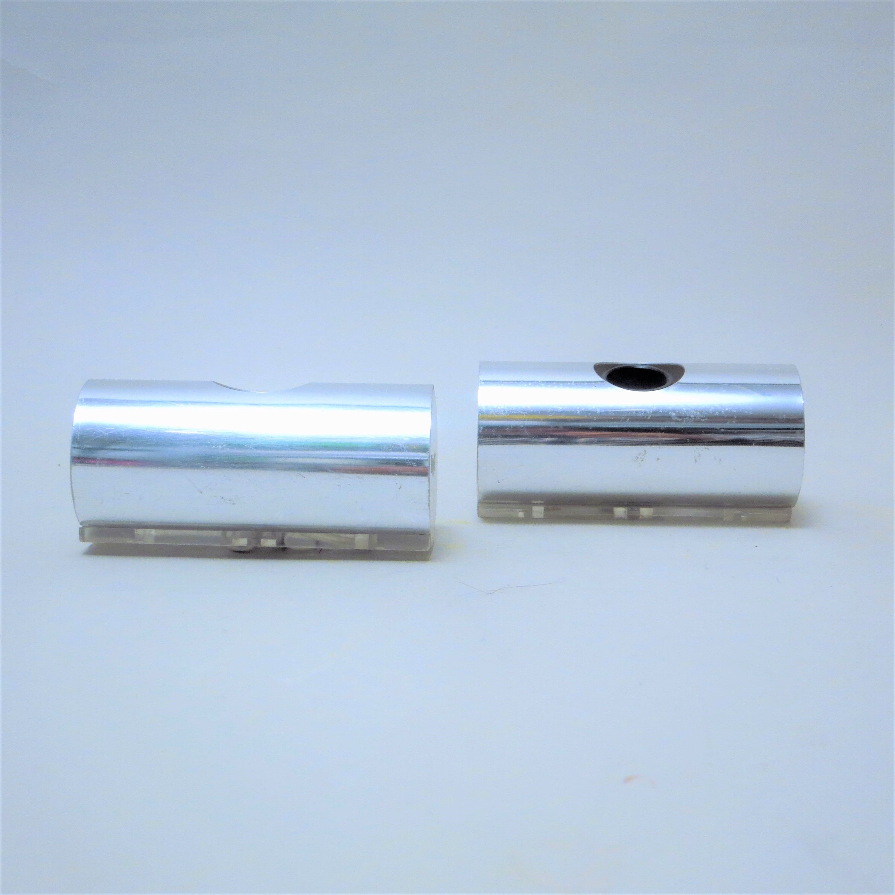 Pair of Chrome Appliques Targetti 70s