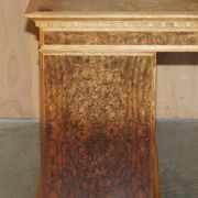 David Linley Burr walnut chest of drawers for light restoration.
