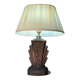 Large Art Deco lamp in V opaque molded glass, 46x33 in its juice,