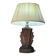 Large Art Deco lamp in V opaque molded glass, 46x33 in its juice,