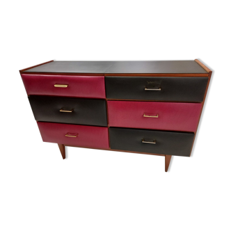 Meuble commode coiffeuse vintage 1960