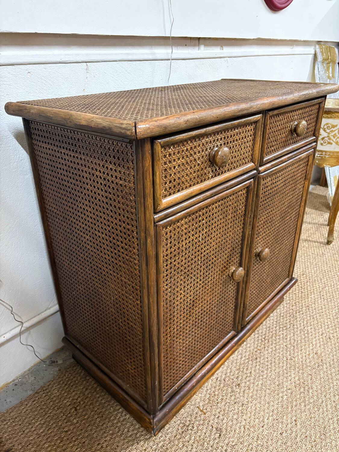 Rattan sideboard