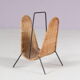 1950s Carl Auböck attributed magazine holder from Denmark