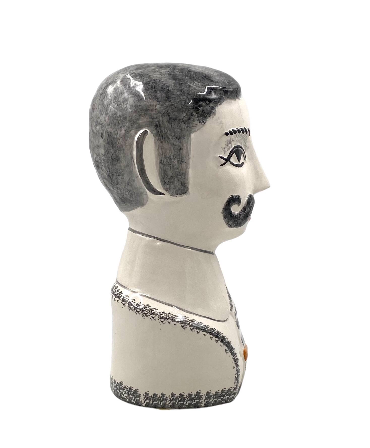 Tarcisio Tosin, Two half-bust sculptures, La Freccia, Vicenza Italy 1960s