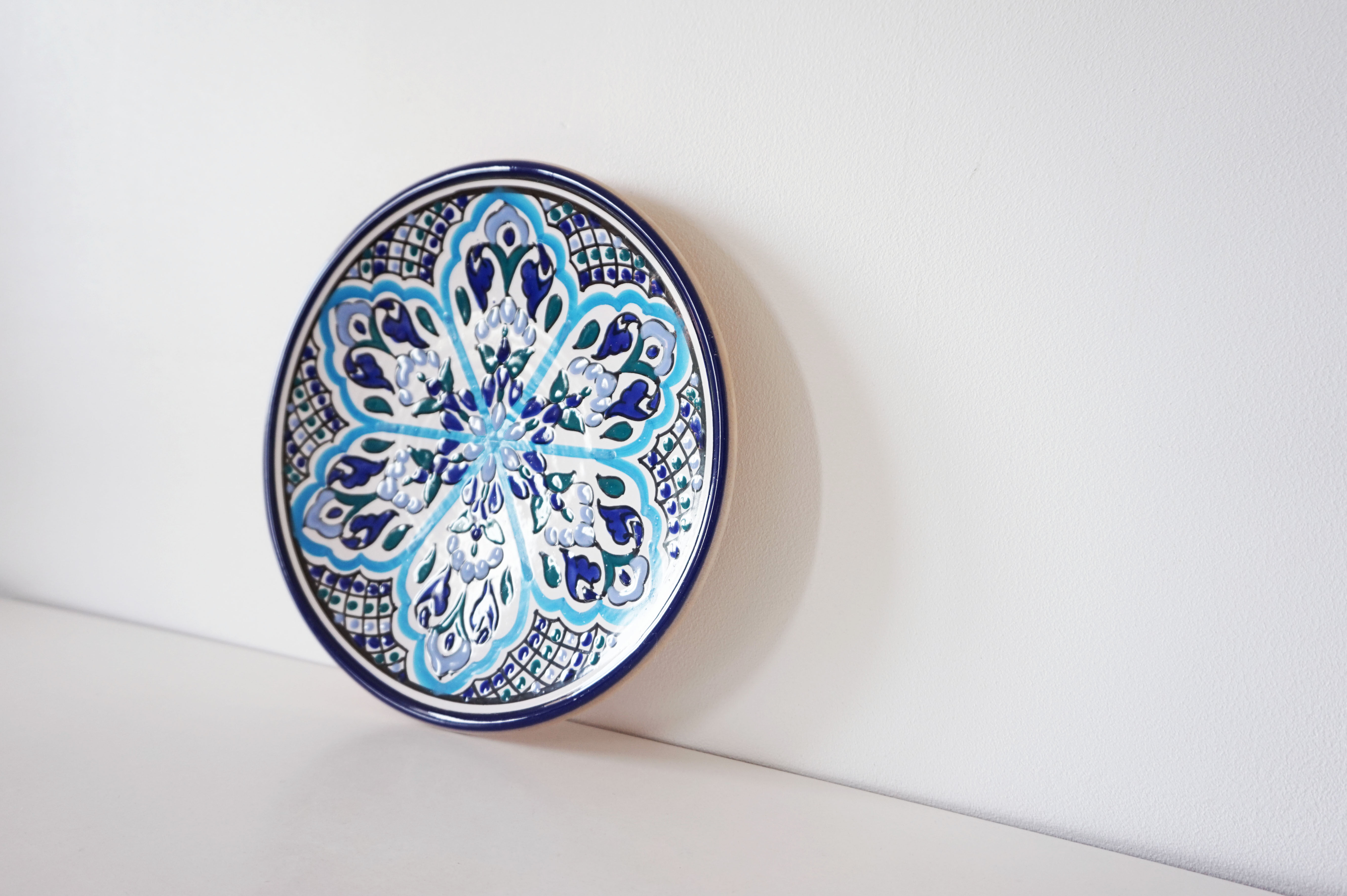Spanish painted ceramic plate