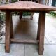 Table ferme guinguette en bois sur treteaux