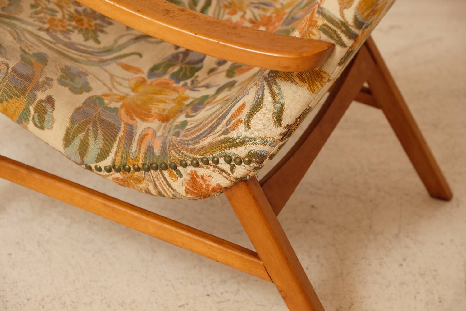 Olof Persson armchair, industrial Sweden, 1940s.
