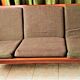 Scandinavian bench 3 seats in vintage teak