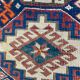 Pretty old Caucasian chirwan carpet of the 19th century  115x176cm