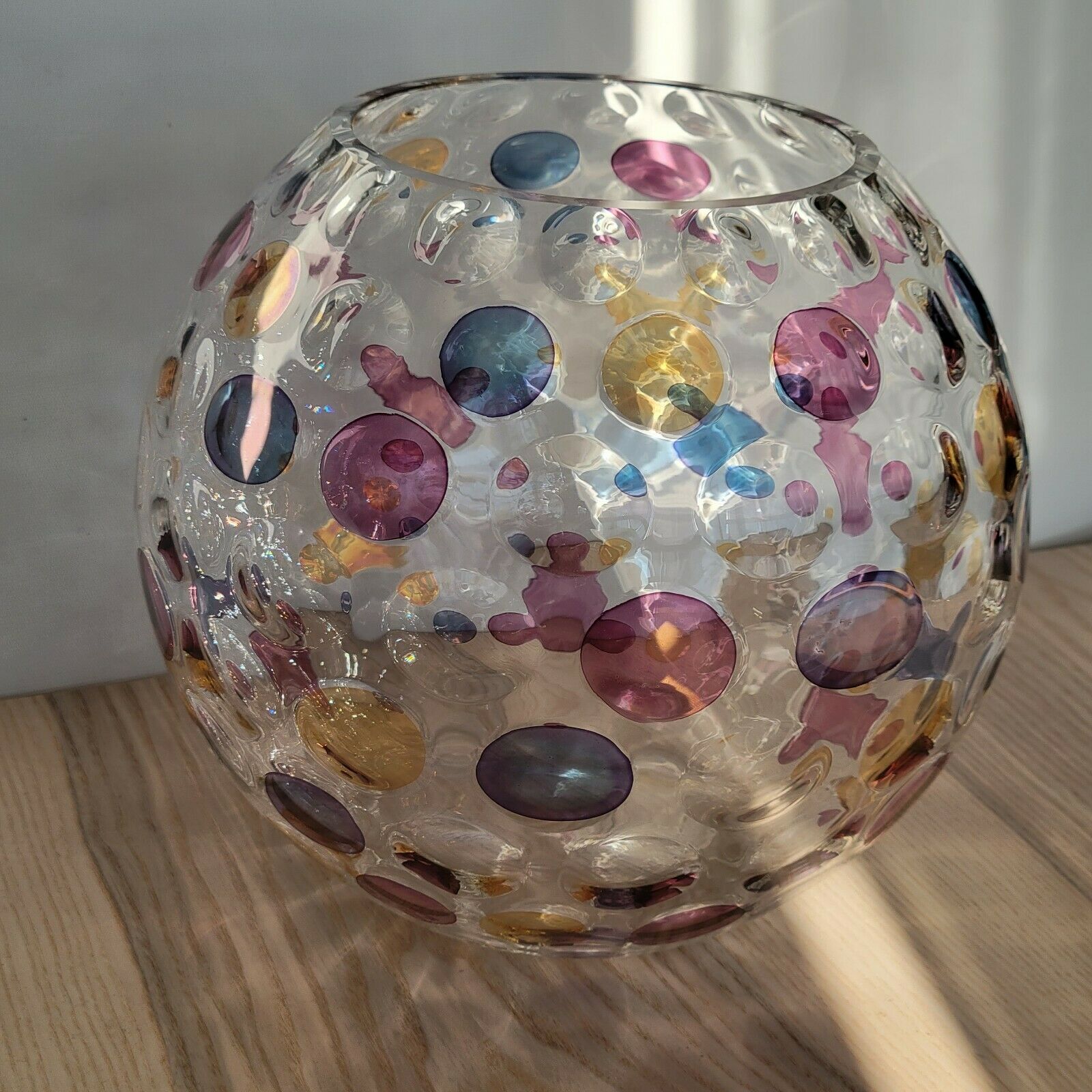 Vase ball optical illusion Max Kannegiesser Nemo Borske Sklo Crystalex year 70
