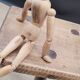 Tripod stool rectangle corners cut corners