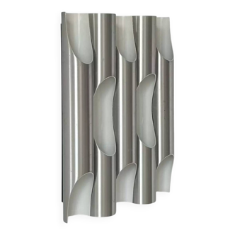 Vintage wall lamp "Fuga XL", brushed metal, Raak Netherlands 1970
