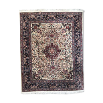 Tapis vintage sino persan tabriz fin fait main 247x315 cm