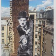 JR (1983-) Jean René says, - Homage to Charlie Chaplin, 2021 - Original signed lithograph
