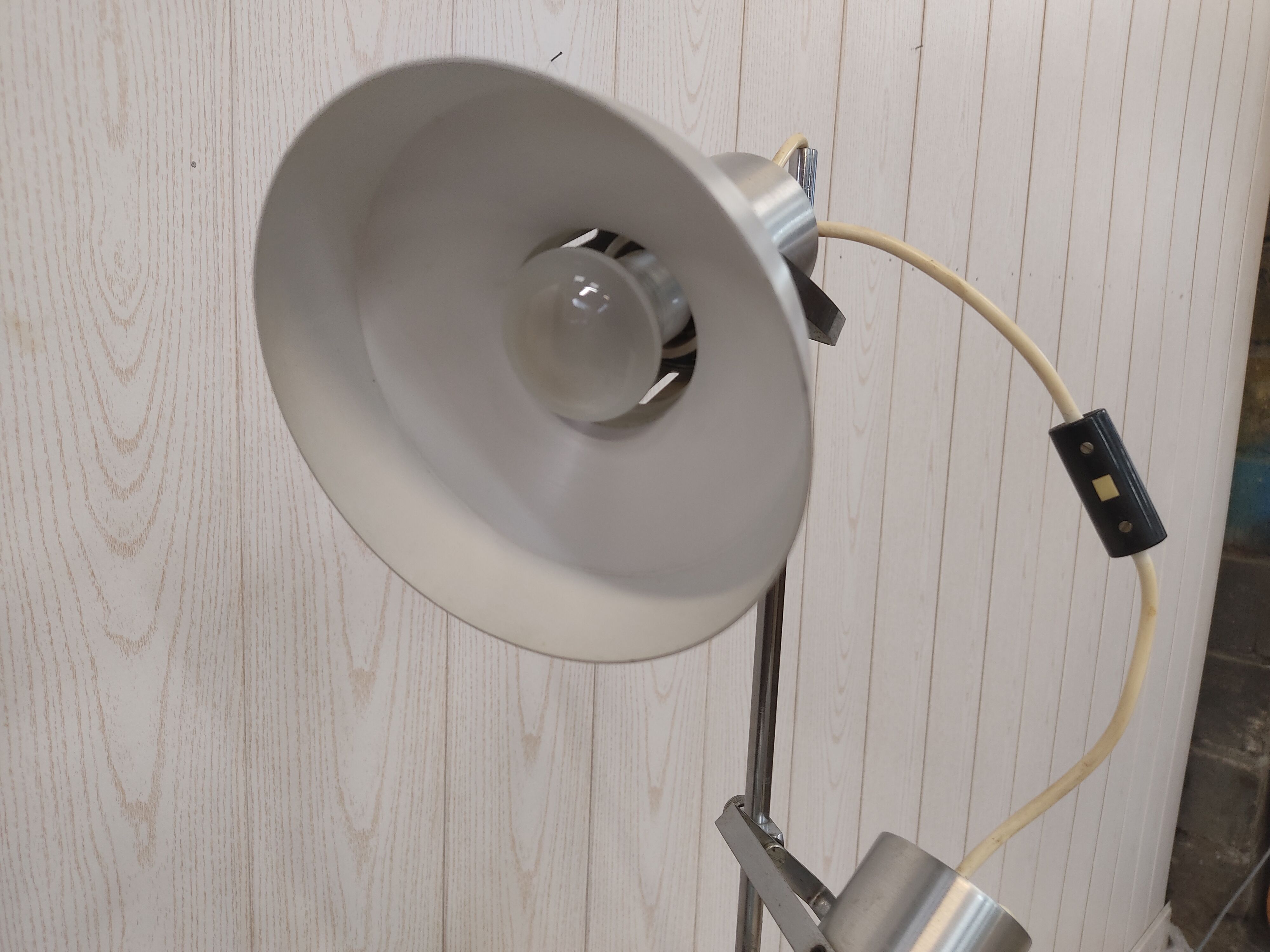 Floor lamp 3 spots vintage 70s chrome