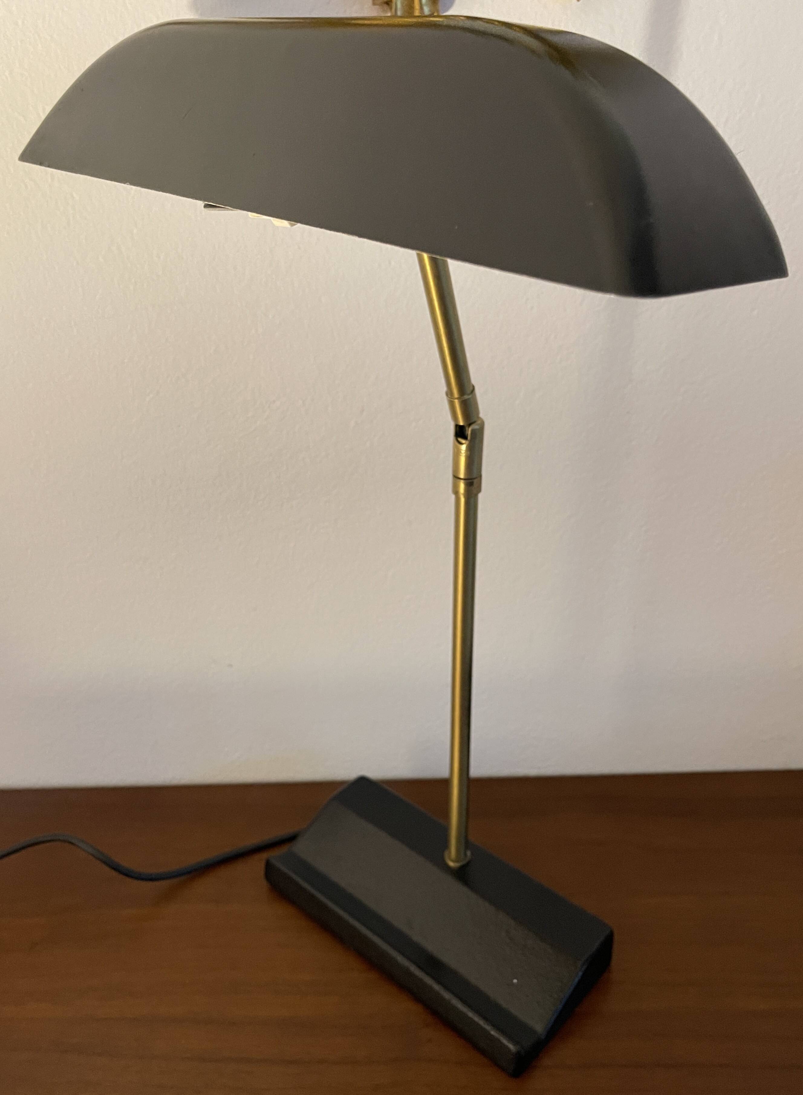 Designer desk lamp, Egon Hillebrand for OMI