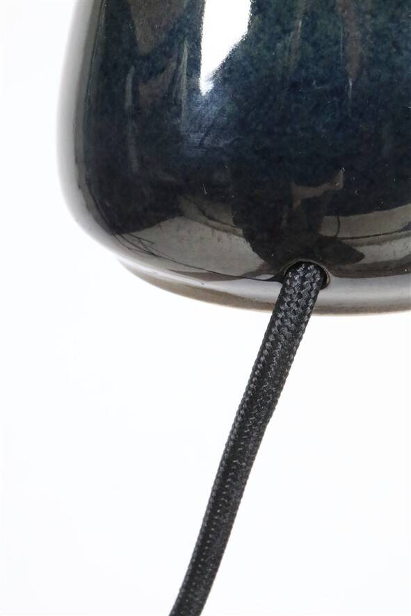 Small Søholm “Blue Series” ceramic table lamp / Mid-century / Danish modern design / 1960s / 1970s