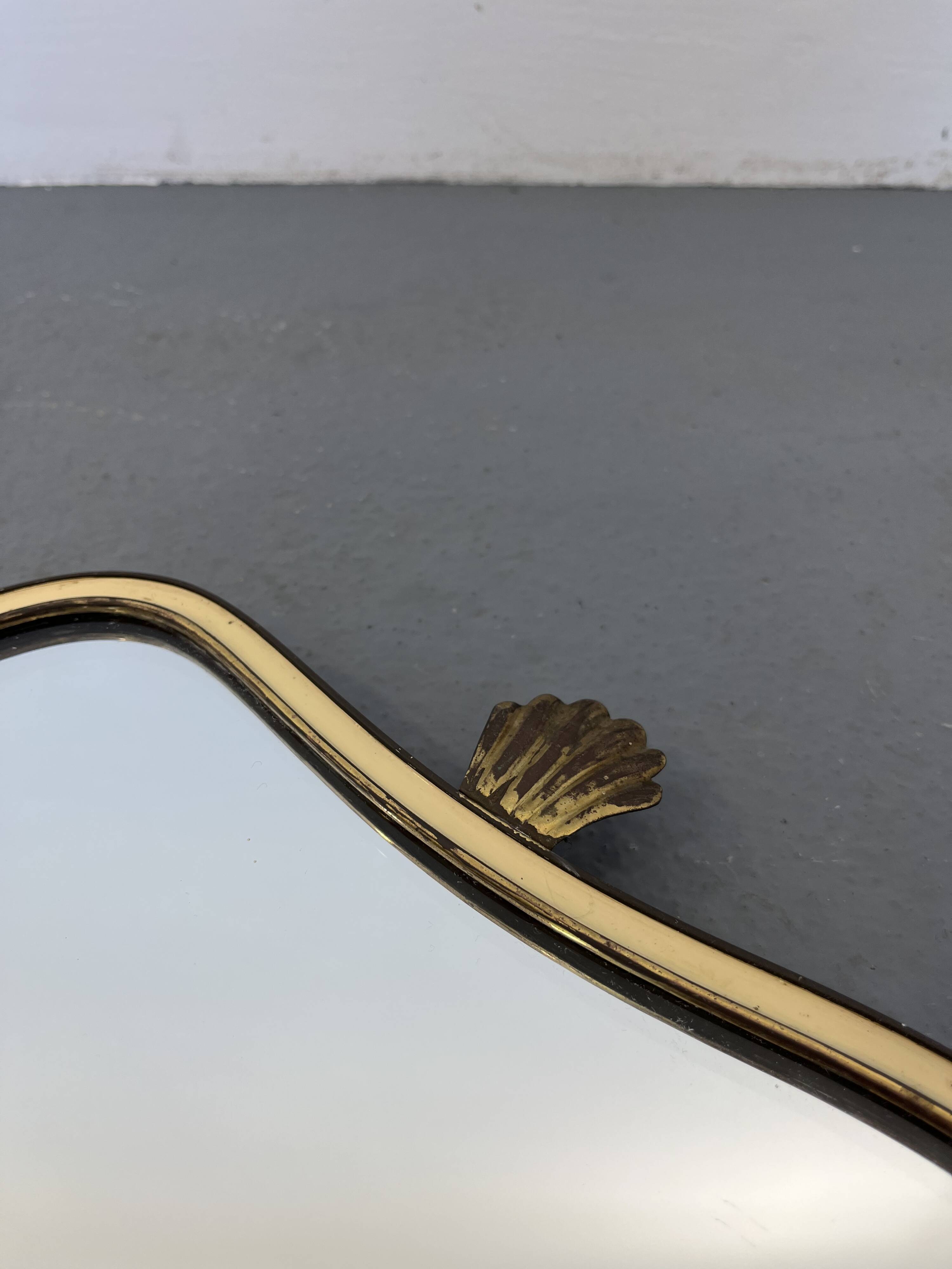 Mid-century gold mirror, 1960s