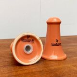 Postmodern ceramic salt and pepper shakers by Gallo Design for Villeroy & Boch, set of 2.