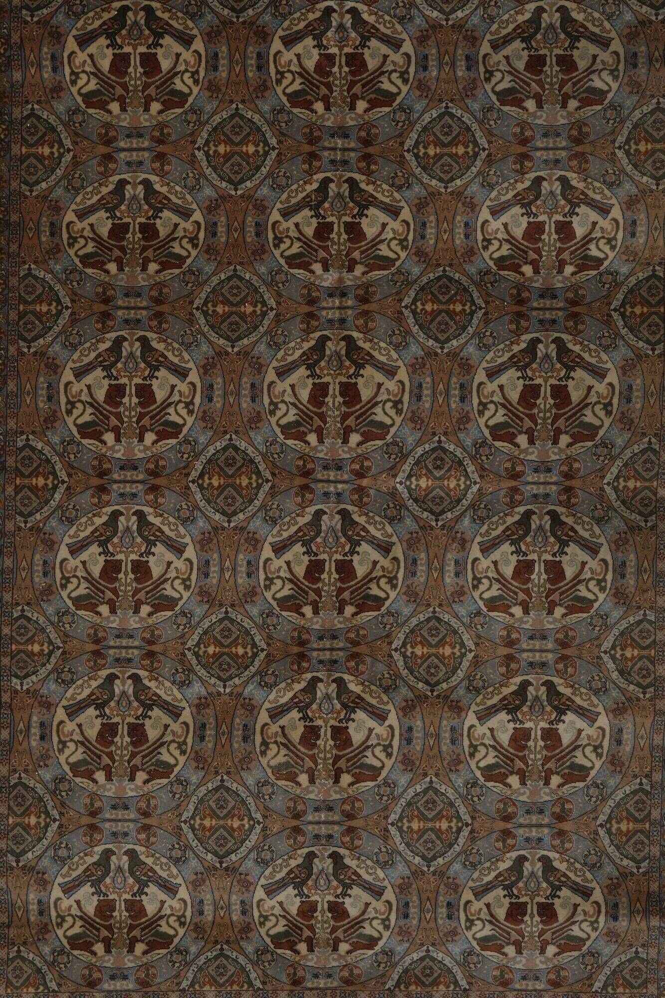 Vintage Turkish Oushak rug 200x282 cm