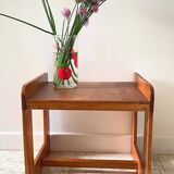 Geometric coffee table wood vintage honey