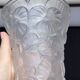 Vase floral Josef Inwald Verrerie Barolac En Verre Pressé Moulé Dépoli Art